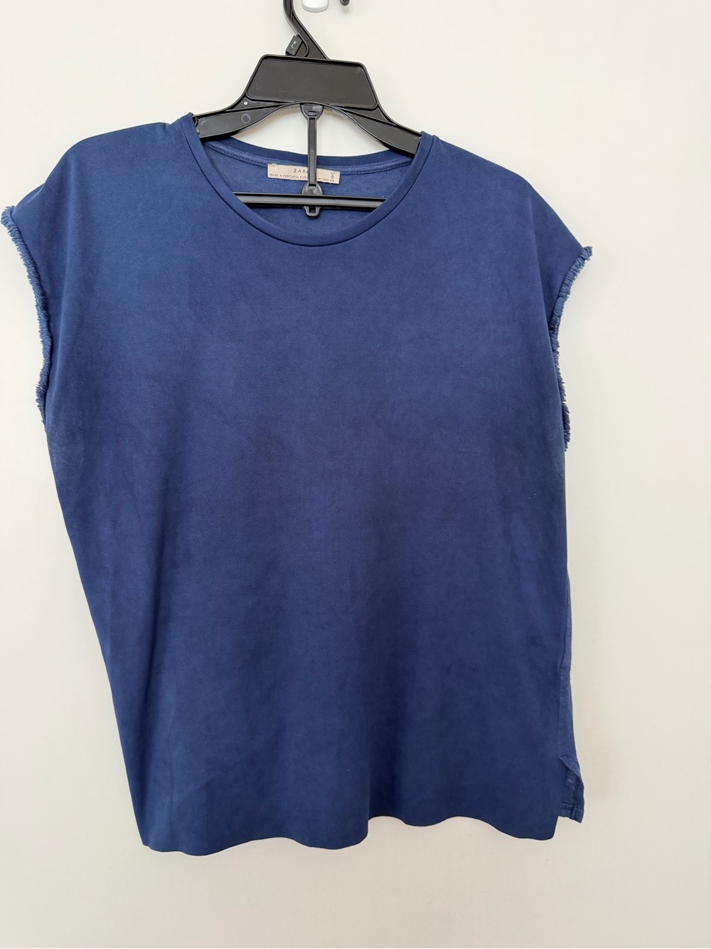 Zara Navy Blue Sleeveless Top